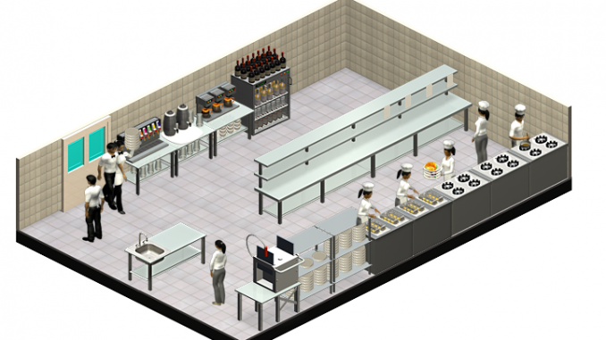 Trường MN Lý Tự Trọng  TP Nha Trang xây dựng bếp ăn một chiều bảo đảm chất  lượng VSATTP
